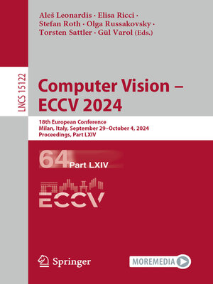cover image of Computer Vision – ECCV 2024